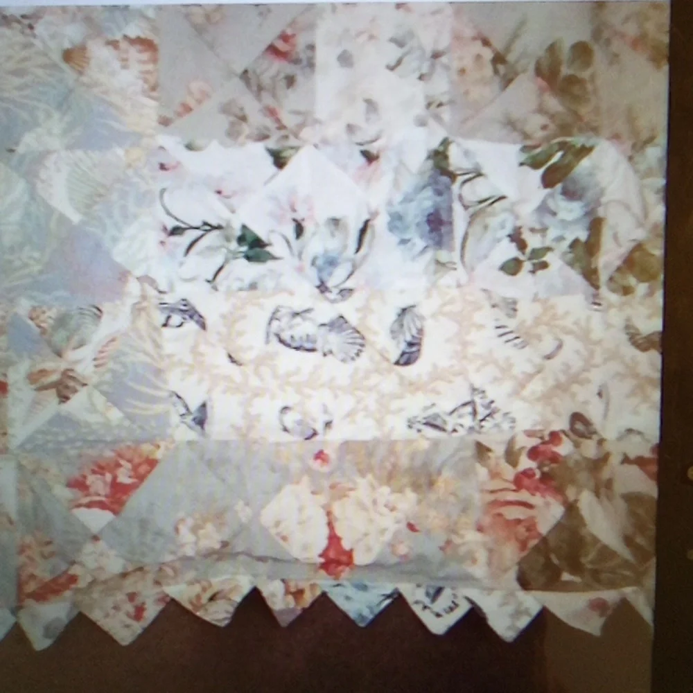 Colorful Patchwork Quilt (REVERSIBLE HANDMADE MULTICOLOR PREOWED SIZE 64 X 58